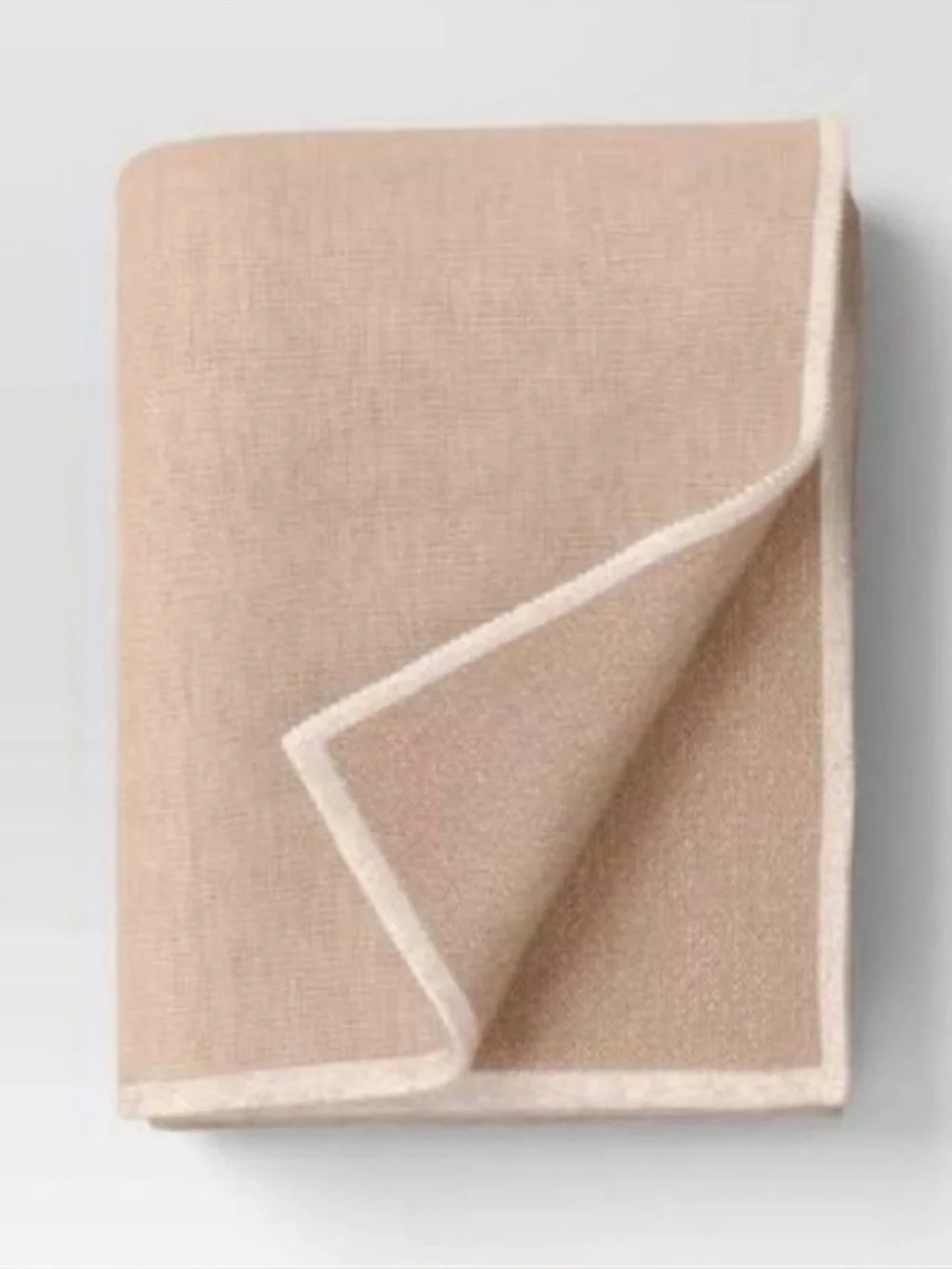 THRESHOLD Cashmere Like Soft Cozy Throw Blanket Tan Beige